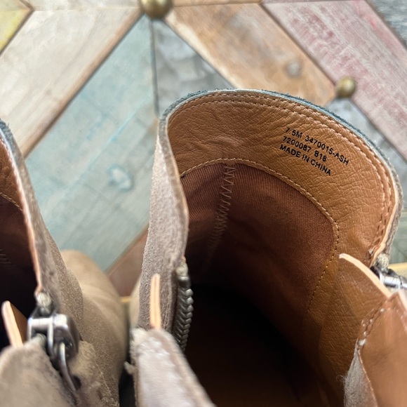 Frye Taupe Suede Ankle Boots - Picture 6 of 8